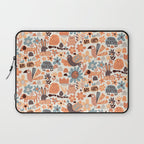 Playful Meadow Cute Animals with Motivational Affirmations - Groovy Flower Child Laptop Sleeve Gallery Image 1