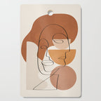 Abstract Clay Faces II Cutting Board Gallery Image 1