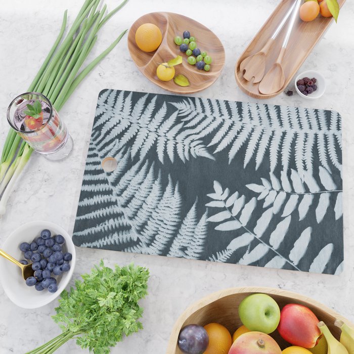 Sun Print Fern #1 Cutting Board Gallery Image 2