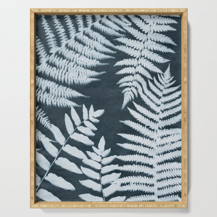 Sun Print Fern #1 Serving Tray Gallery Image 1
