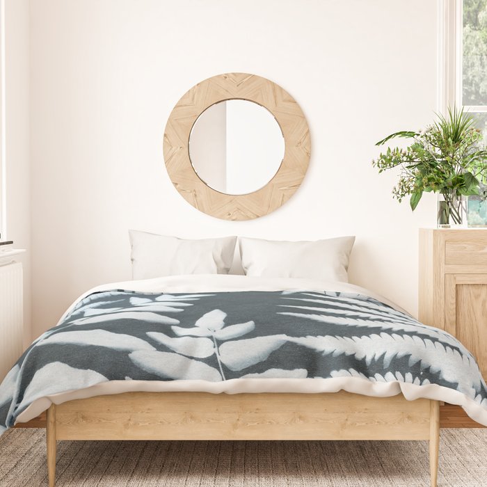 Sun Print Fern #1 Duvet Cover Gallery Image 3