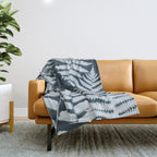 Sun Print Fern #1 Throw Blanket Gallery Image 1