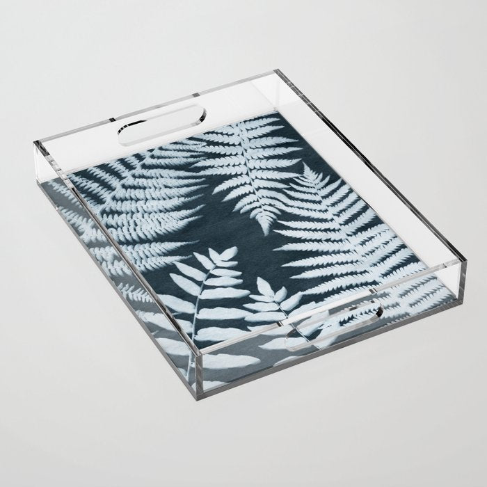 Sun Print Fern #1 Acrylic Tray Gallery Image 1