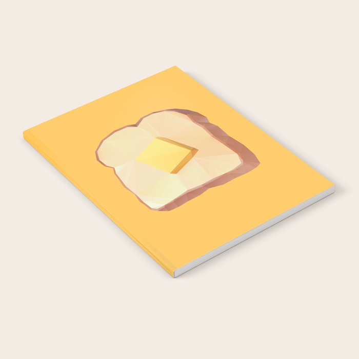 Toast with Butter polygon art Notebook Gallery Image 2
