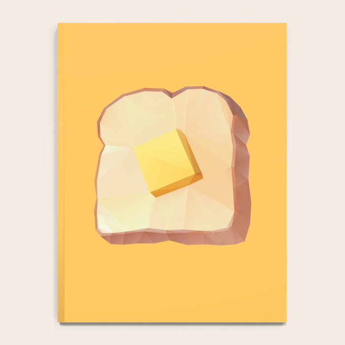 Toast with Butter polygon art Notebook Gallery Image 4