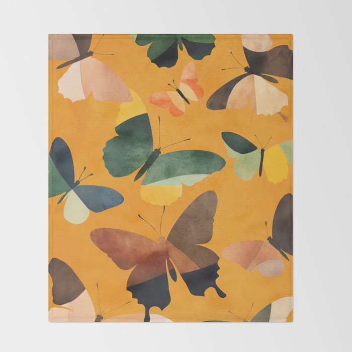 Beautiful Butterflies 5 Throw Blanket Gallery Image 2