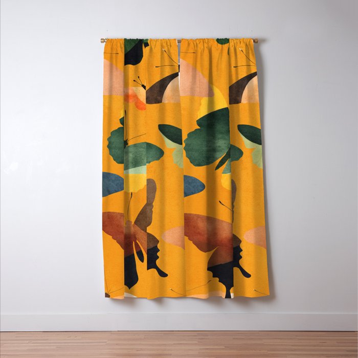Beautiful Butterflies 5 Window Curtain Gallery Image 3