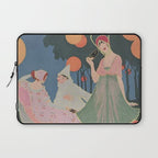 Vintage Fashion Magazine Cover Illustration July 1913 - Carnival Laptop Sleeve Gallery Image 1