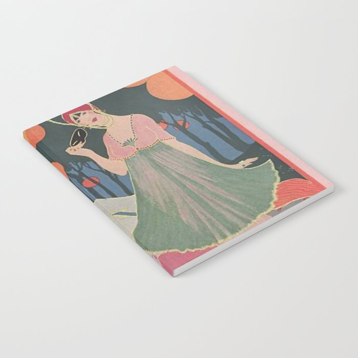 Vintage Fashion Magazine Cover Illustration July 1913 - Carnival Notebook