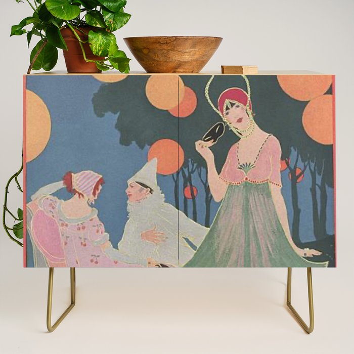 Vintage Fashion Magazine Cover Illustration July 1913 - Carnival Credenza Gallery Image 1
