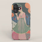 Vintage Fashion Magazine Cover Illustration July 1913 - Carnival iPhone Case Gallery Image 1