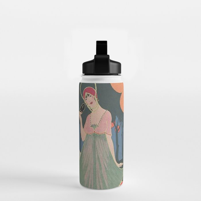 Vintage Fashion Magazine Cover Illustration July 1913 - Carnival Water Bottle Gallery Image 2