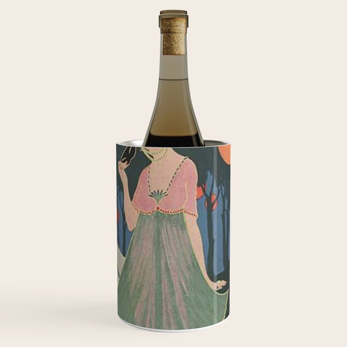 Vintage Fashion Magazine Cover Illustration July 1913 - Carnival Wine Chiller Gallery Image 3