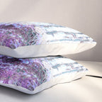 Monet : Poplars Lavender Periwinkle Deep Blue Pillow Sham Gallery Image 3
