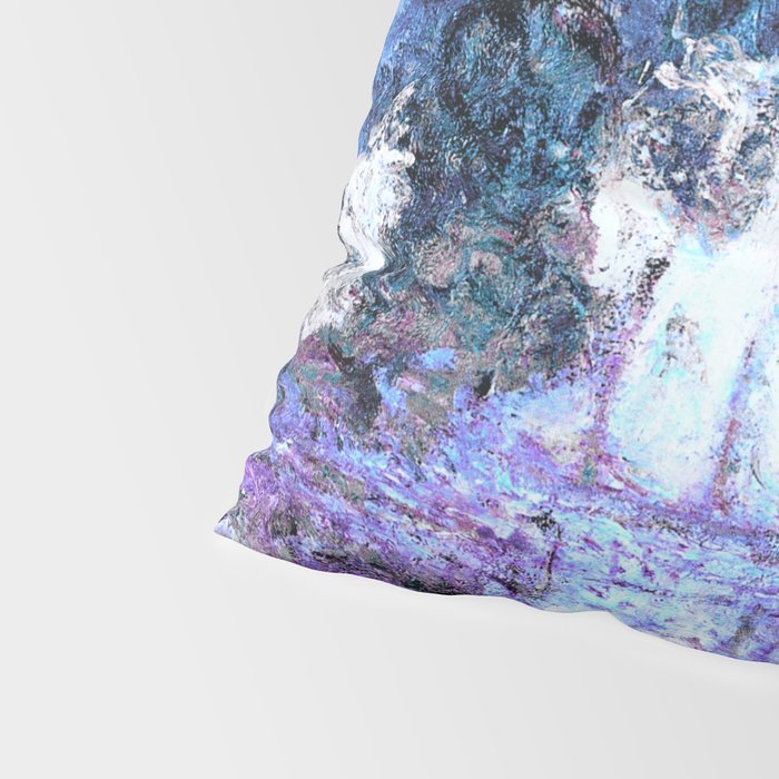 Monet : Poplars Lavender Periwinkle Deep Blue Pillow Sham Gallery Image 4