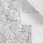 Washington DC White Map Wall Tapestry Gallery Image 3