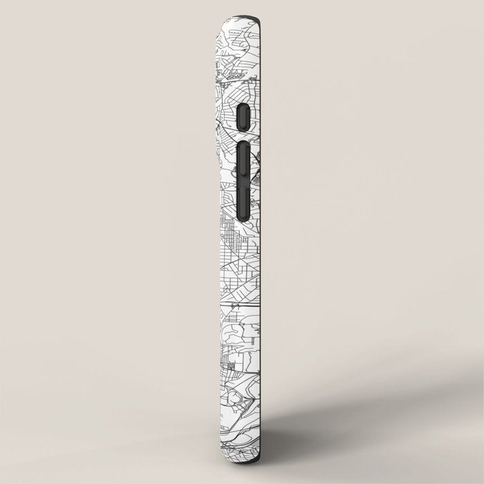 Washington DC White Map iPhone Case Gallery Image 2