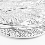 Washington DC White Map Bath Mat Gallery Image 3