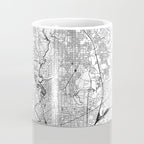 Washington DC White Map Coffee Mug Gallery Image 4