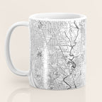 Washington DC White Map Coffee Mug Gallery Image 3