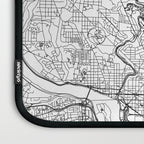 Washington DC White Map Laptop Sleeve Gallery Image 3