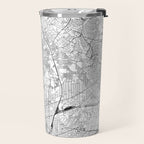 Washington DC White Map Travel Mug Gallery Image 2