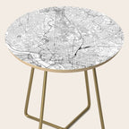 Washington DC White Map Side Table Gallery Image 2