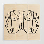 Two Faces 2 Wood Wall Art Gallery Image 1