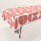Mid Century Modern Geometric 04 Living Coral Tablecloth Gallery Image 1