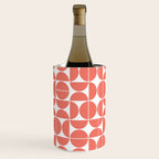 Mid Century Modern Geometric 04 Living Coral Wine Chiller Gallery Image 1