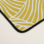 Zebra Palm Hawaiian Tropical  -Sulfur Yellow Desk Mat Gallery Image 4