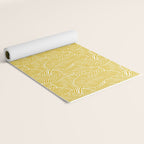Zebra Palm Hawaiian Tropical  -Sulfur Yellow Yoga Mat Gallery Image 2