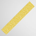 Zebra Palm Hawaiian Tropical  -Sulfur Yellow Table Runner Gallery Image 3