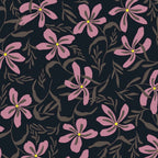 seamless pattern with small flowers on a black background Coffee Mug Gallery Image 2