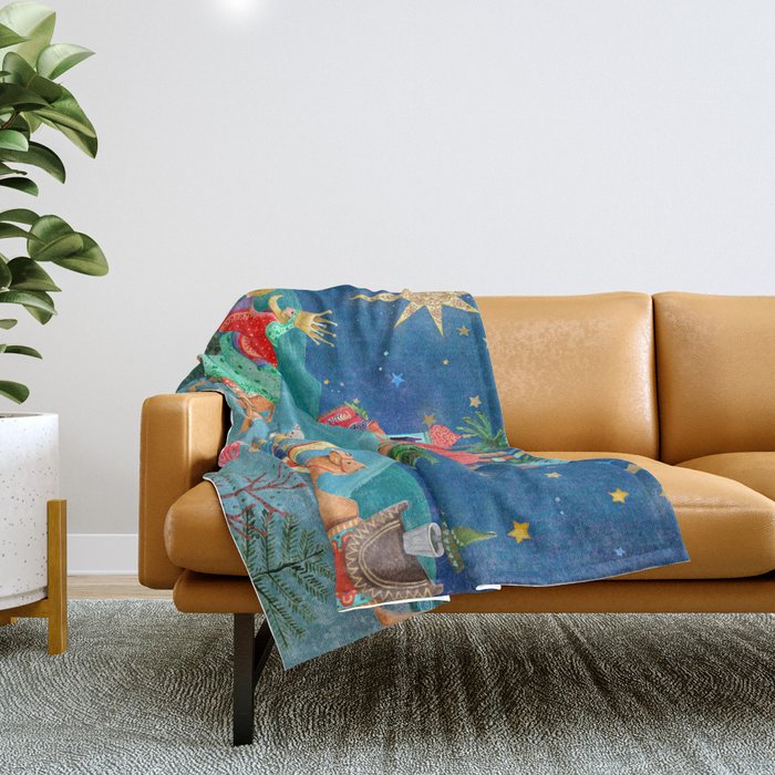 Journey to Bethlehem Throw Blanket Gallery Image 1