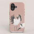 Crane Dance - Mauve Pink iPhone Case Gallery Image 1
