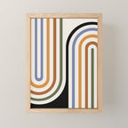 Bold Curvature Stripes VIII Mini Art Print Gallery Image 1