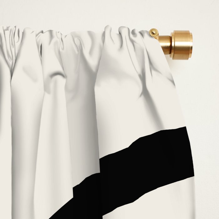 Bold Curvature Stripes VIII Window Curtain Gallery Image 2