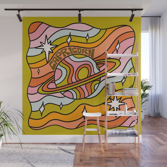 Capricorn Planet Wall Mural Gallery Image 1