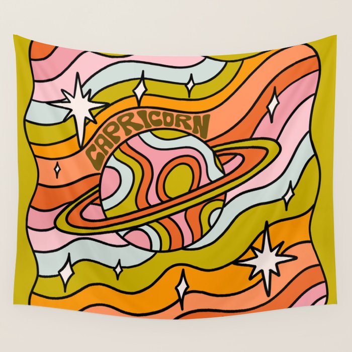 Capricorn Planet Wall Tapestry Gallery Image 4