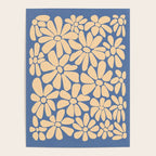 Retro Floral - Indigo  Poster Gallery Image 4
