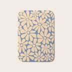 Retro Floral - Indigo  Bath Mat Gallery Image 1