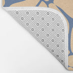 Retro Floral - Indigo  Bath Mat Gallery Image 2