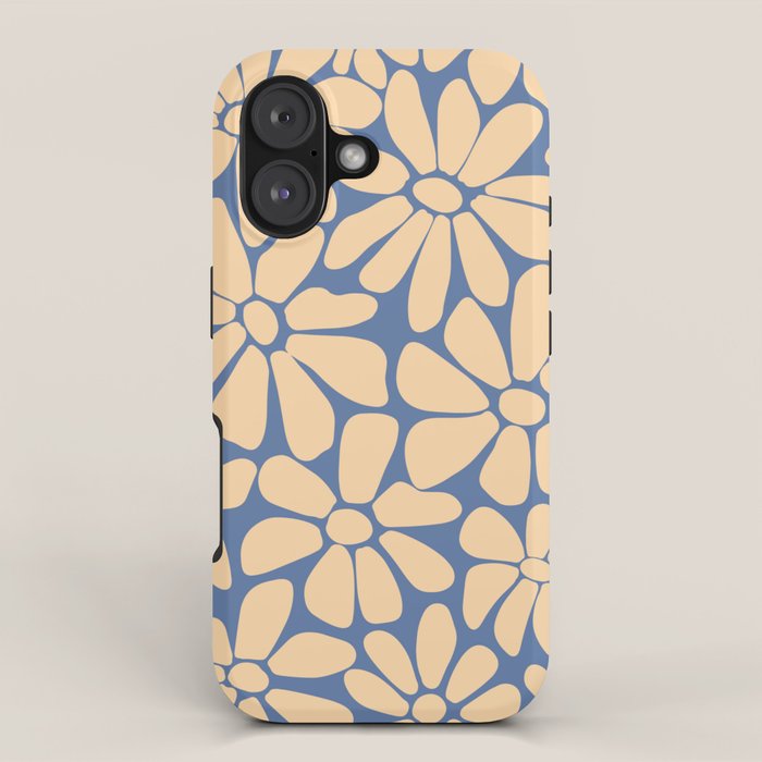 Retro Floral - Indigo  iPhone Case Gallery Image 1