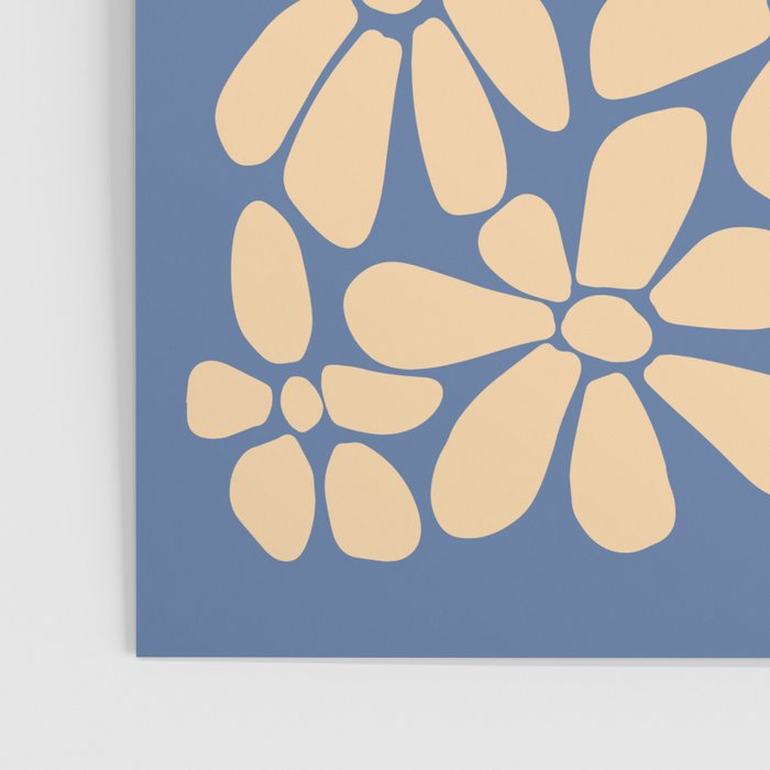 Retro Floral - Indigo  Poster Gallery Image 3