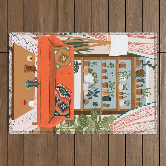 Let the sun shine on your plants Outdoor Rug Gallery Image 1