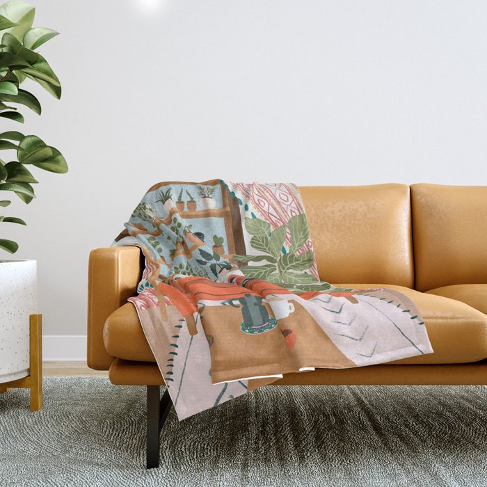 Let the sun shine on your plants Throw Blanket Gallery Image 1