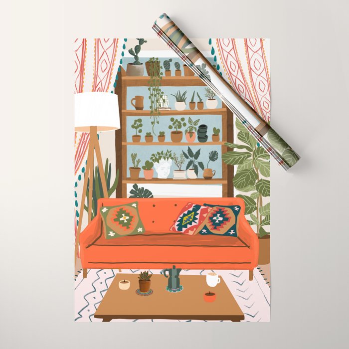 Let the sun shine on your plants Wrapping Paper Gallery Image 1