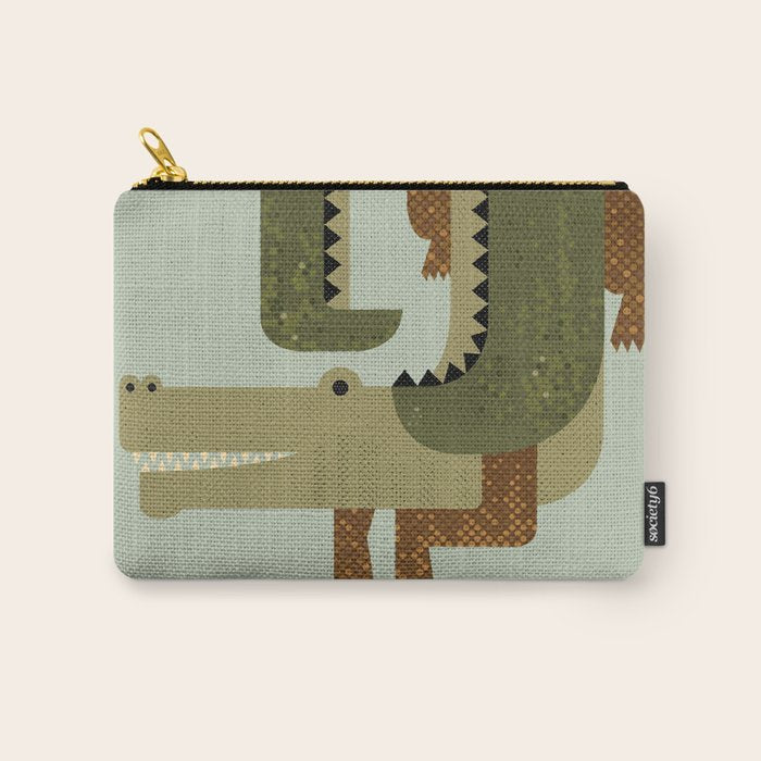 Whimsy Crocodile Carry All Pouch Gallery Image 1