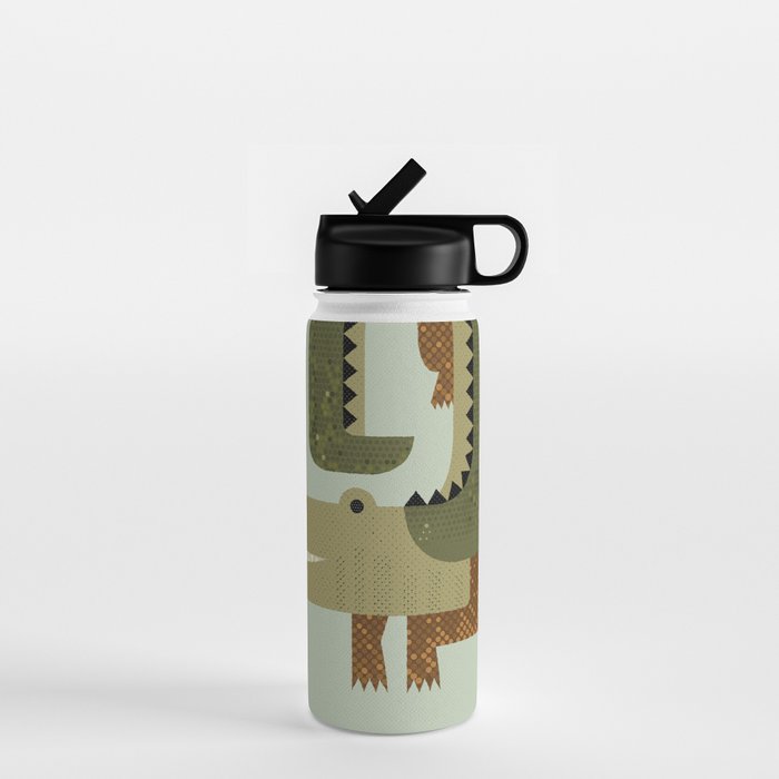 Whimsy Crocodile Water Bottle Gallery Image 1
